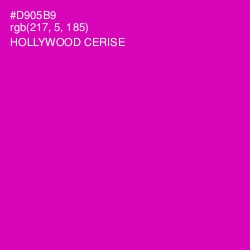 #D905B9 - Hollywood Cerise Color Image